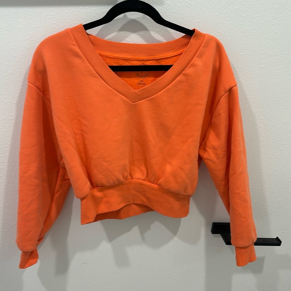 Peach cropped sweater